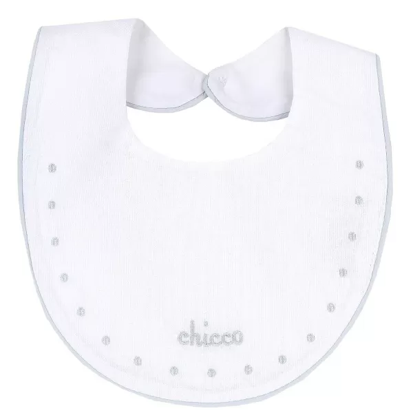 Best Sale Chicco Babete Com Bordado Azul M ©Dio-025