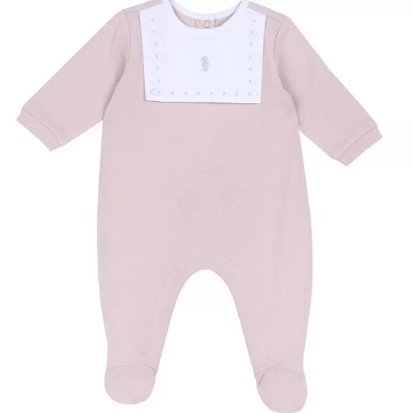 New Chicco Babygrow Aberto Na Perna Rosa M ©Dio