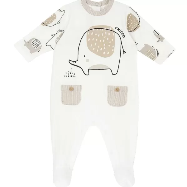 Fashion Chicco Babygrow Aberto Na Perna