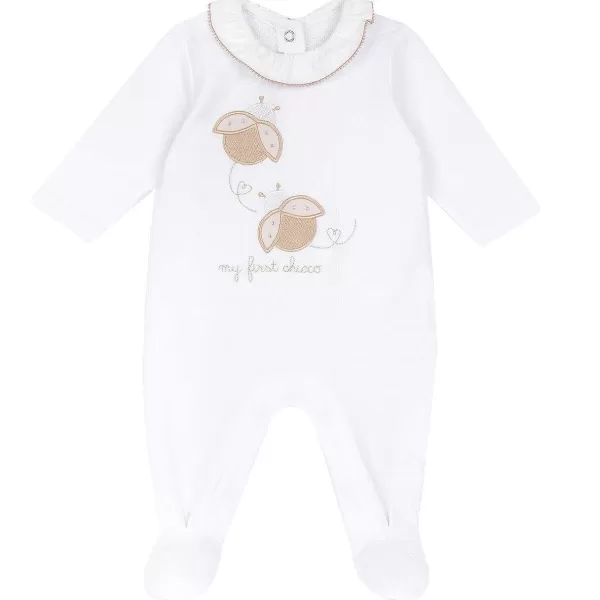 New Chicco Babygrow Aberto Na Perna