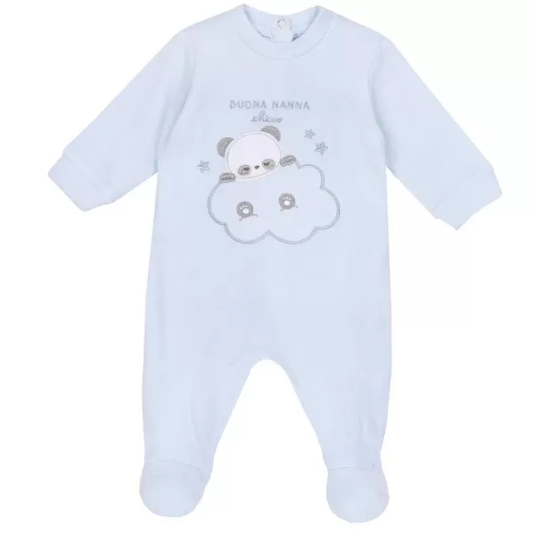 Sale Chicco Babygrow Aberto Nas Costas Azul Claro-021