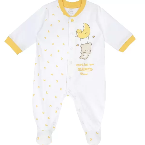 Hot Chicco Babygrow Aberto Nas Costas Branco