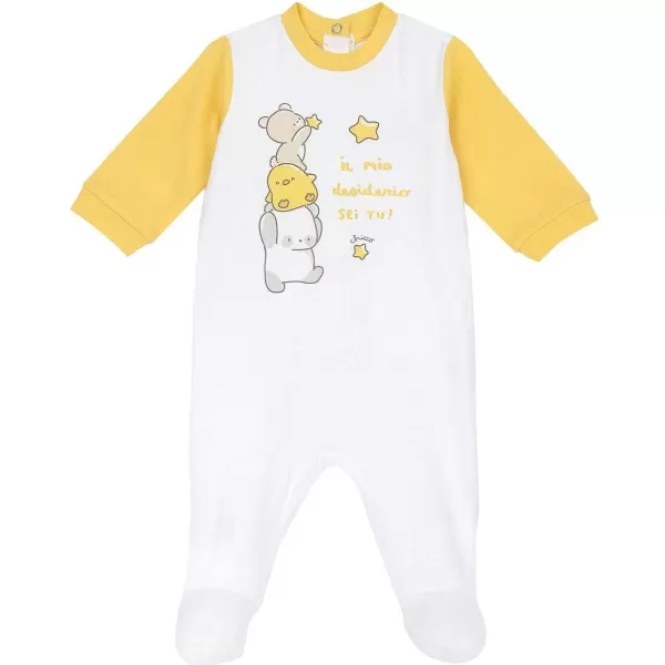 Outlet Chicco Babygrow Aberto Nas Costas Branco