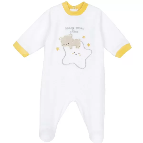 Online Chicco Babygrow Aberto Nas Costas Branco