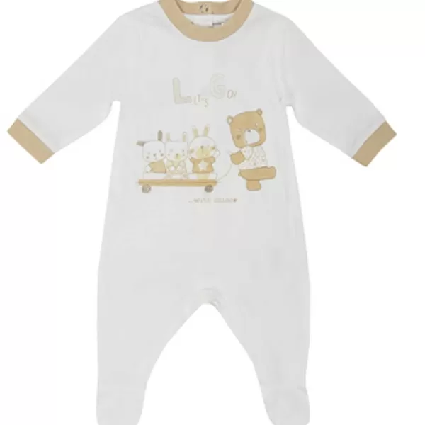 Fashion Chicco Babygrow Aberto Nas Costas Branco