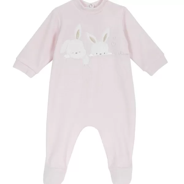 Sale Chicco Babygrow Aberto Nas Costas Rosa Claro