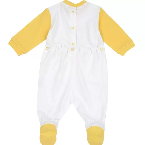 Outlet Chicco Babygrow Aberto Nas Costas Branco