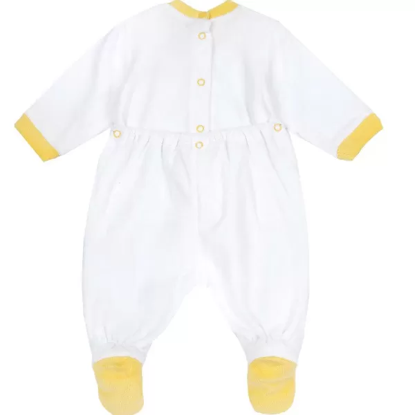 Online Chicco Babygrow Aberto Nas Costas Branco