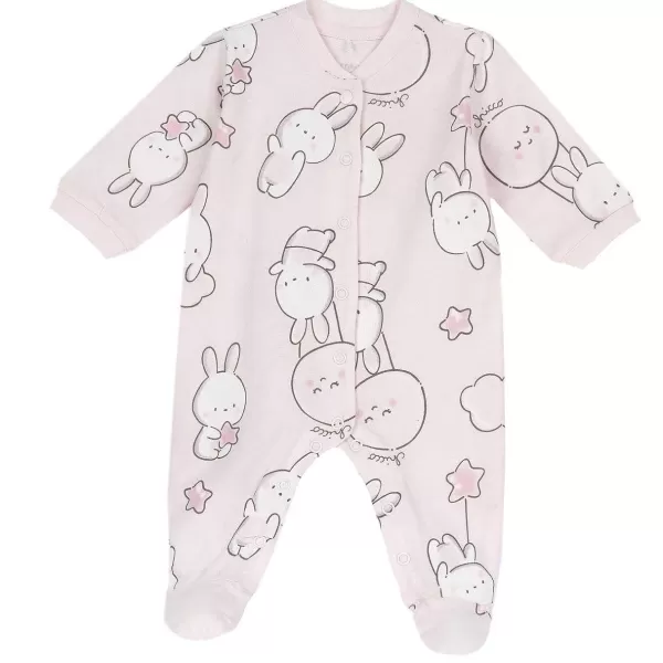 Online Chicco Babygrow Abertura Frontal Rosa Impresso