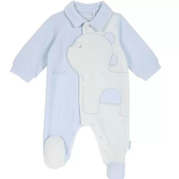 Store Chicco Babygrow Abertura Frontal Azul Claro-021