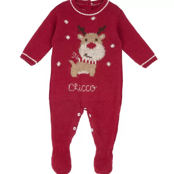 Hot Chicco Babygrow De Natal Tricotado