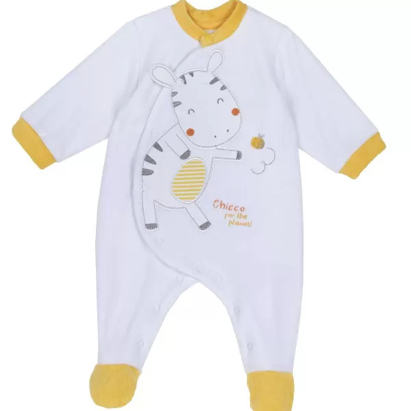 Sale Chicco Babygrow Em Chenille Com Abertura Frontal