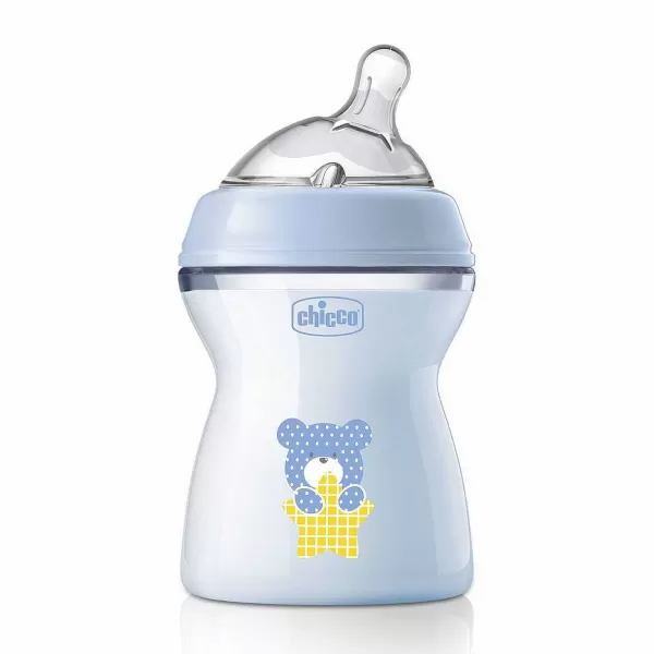 Sale Chicco BiBerço Naturalfeeling 2M+ 250Ml Fluxo M Dio Azul Claro