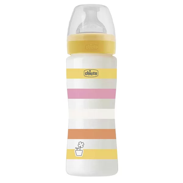 Store Chicco BiBerço Pl Stico Well-Being 330Ml Fluxo R Pido Amarelo