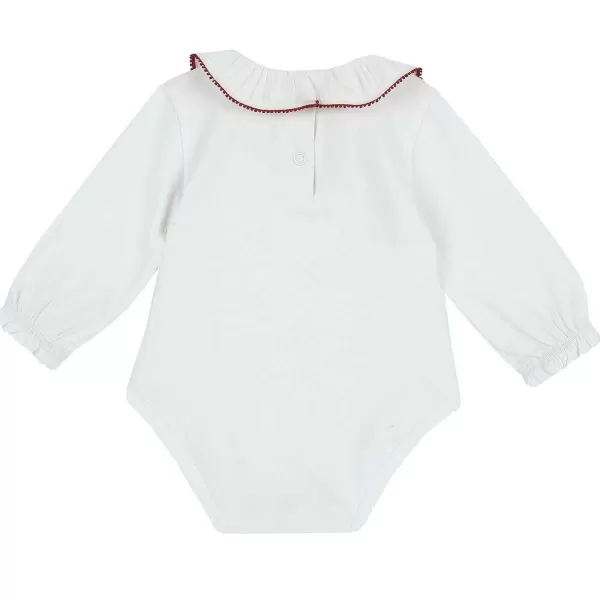 Hot Chicco Body Manga Longa Branco / Vermelho