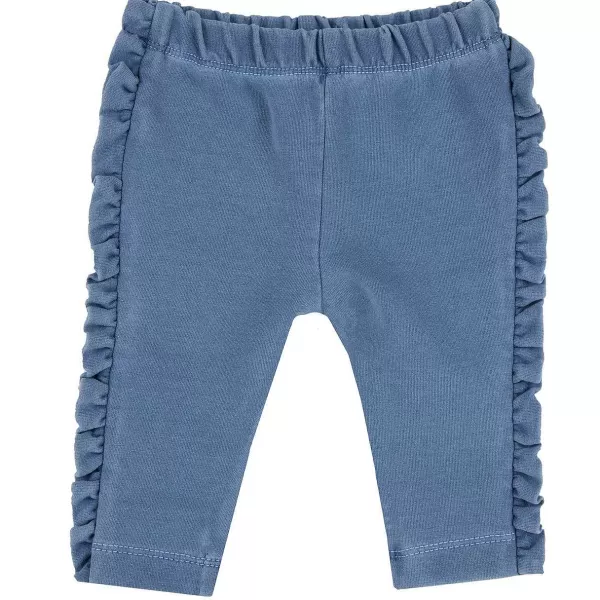 Fashion Chicco Cal As Stretch Com Efeito Denim E Folhos