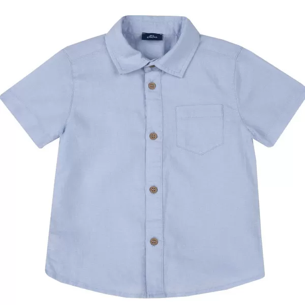 Cheap Chicco Camisa De Algod O E Linho Com Manga Curta