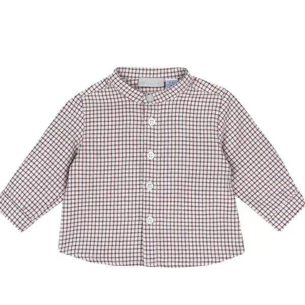 Shop Chicco Camisa De Flanela Com Colarinho De Tangerina