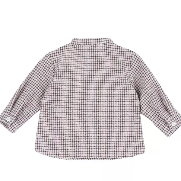 Shop Chicco Camisa De Flanela Com Colarinho De Tangerina