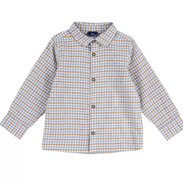 Shop Chicco Camisa De Flanela Com Padr O Xadrez