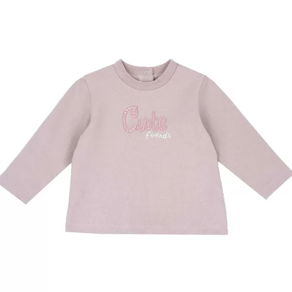 Best Chicco Camiseta Com Estampa Rosa