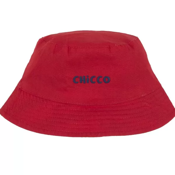 Fashion Chicco Chap U De Sol Revers Vel Em Algod O Vermelho Claro