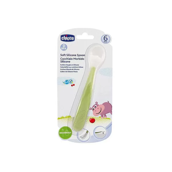 Discount Chicco Colher De Silicone 6M+ Verde