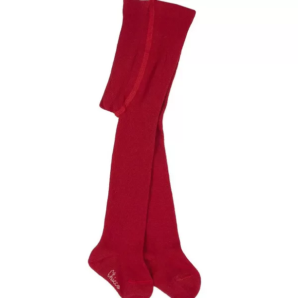 New Chicco Collants De Algod O Vermelho M ©Dio