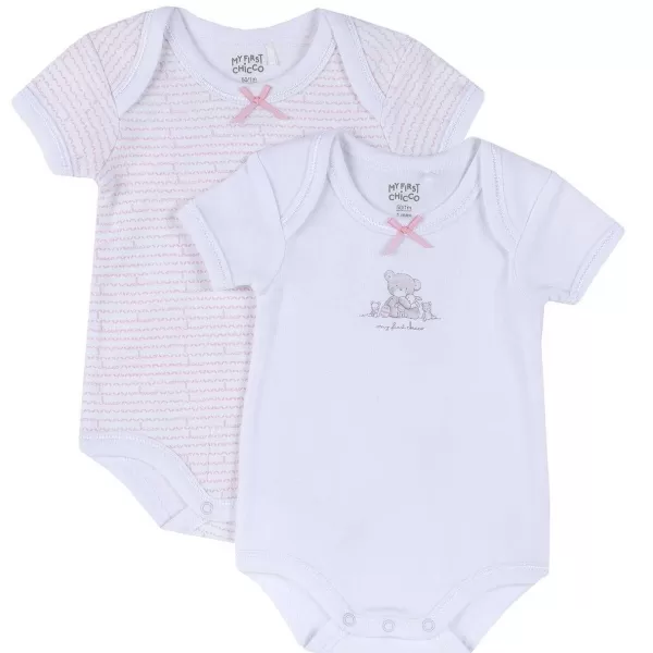 Best Chicco Conjunto Body Interior Branco / Rosa