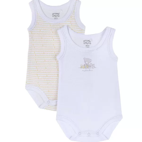 Best Sale Chicco Conjunto Body Interior Branco / Amarelo