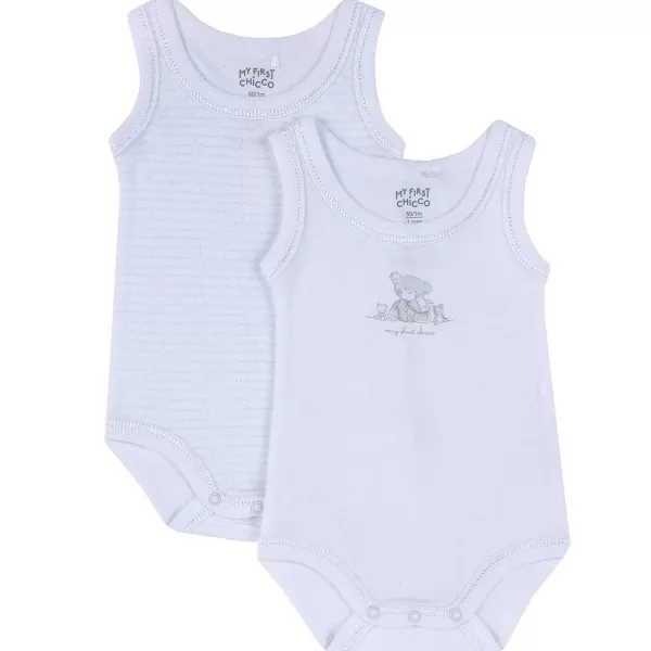 Best Chicco Conjunto Body Interior Branco / Azul-032