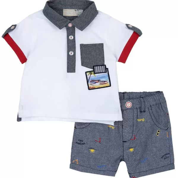 Best Sale Chicco Conjunto Com Polo E Cal Es