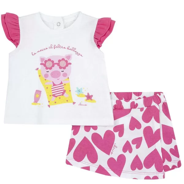 Store Chicco Conjunto Com T-Shirt E Cal Es