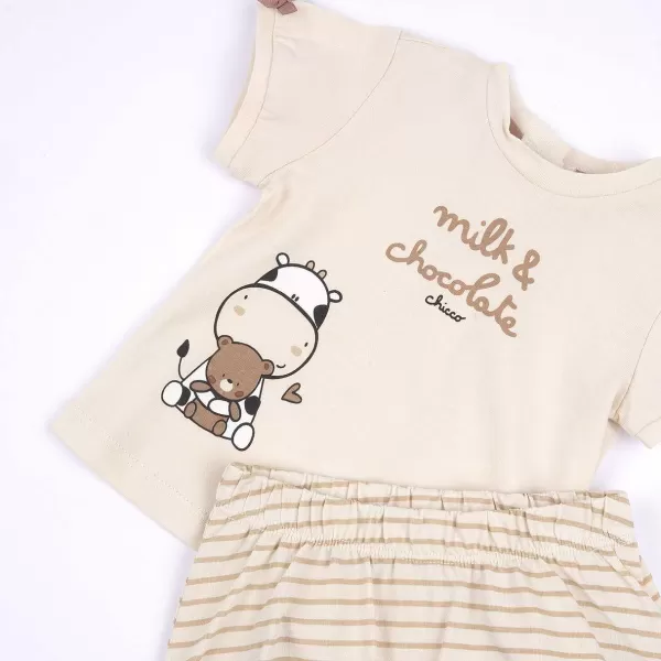 Online Chicco Conjunto Com T-Shirt E Culotte