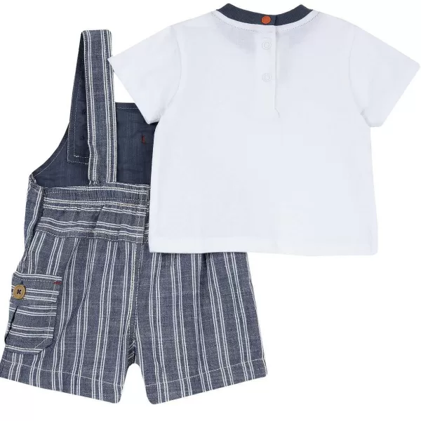 Sale Chicco Conjunto Com T-Shirt E Jardineiras