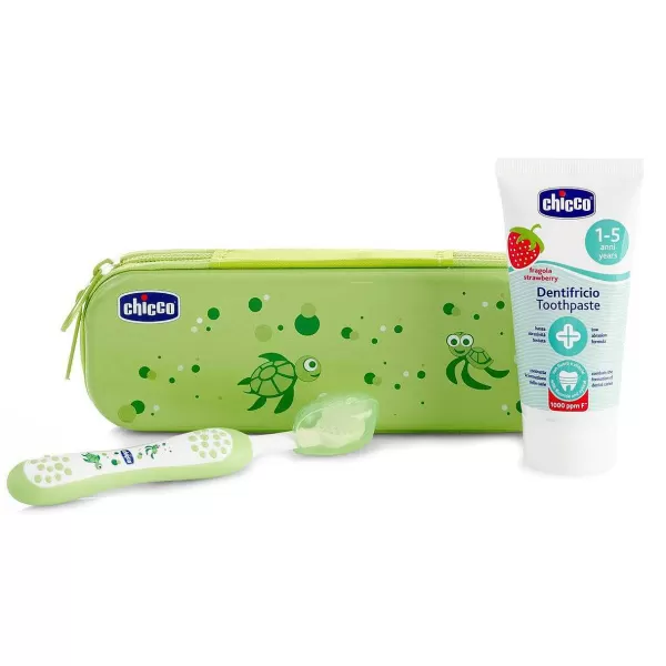 Clearance Chicco Conjunto De Higiene Oral Verde