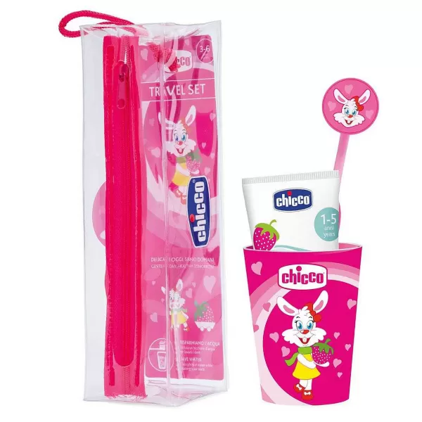 Best Chicco Conjunto De Higiene Oral Rosa