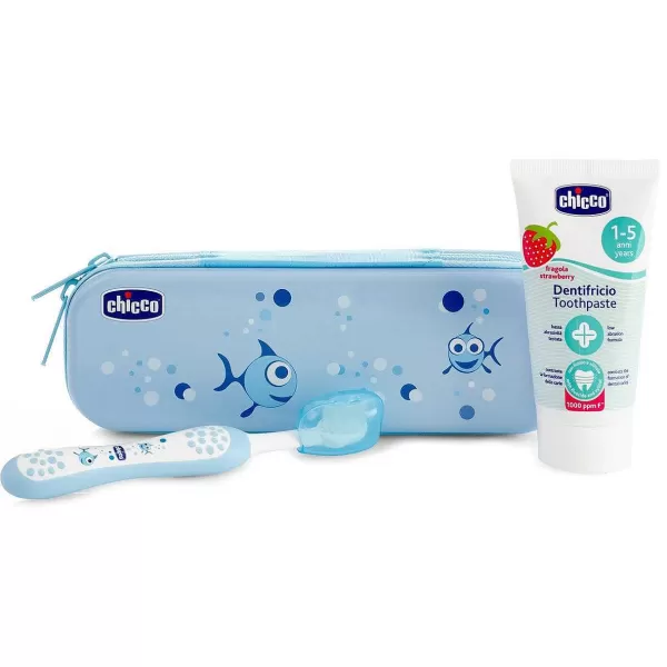 Discount Chicco Conjunto De Higiene Oral Azul Claro