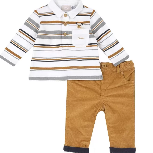 New Chicco Conjunto Polo Com Cal A