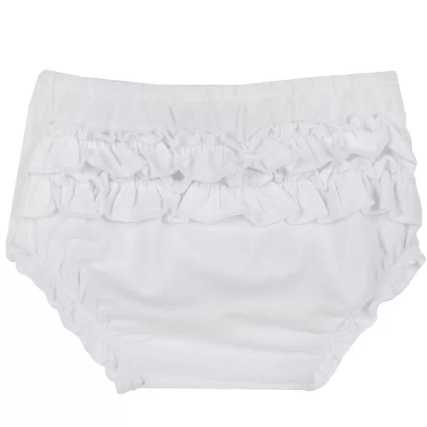 Best Sale Chicco Culottes Com Folhos Branco