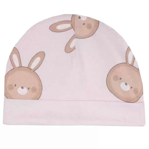 Fashion Chicco Gorro Com Coelhinhos Rosa Impresso