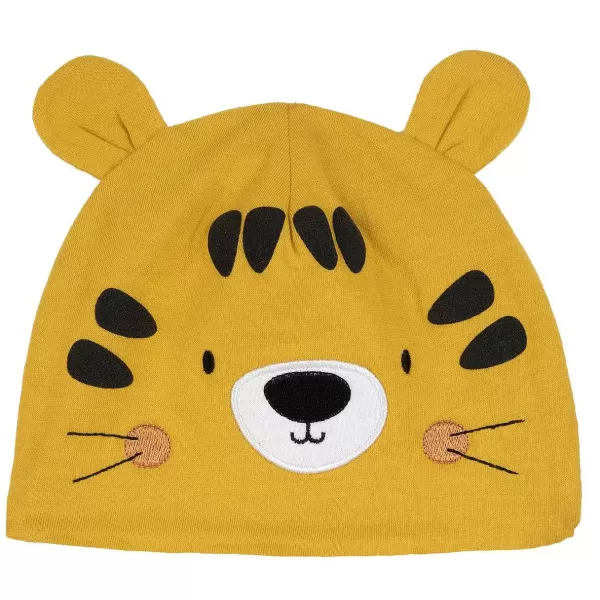 New Chicco Gorro De Tigre - Algod O Sustent Vel Amarelo M ©Dio