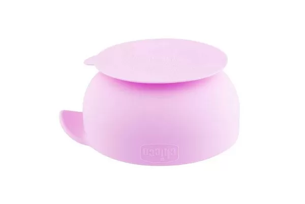 Best Sale Chicco Tigela Em Silicone Rosa