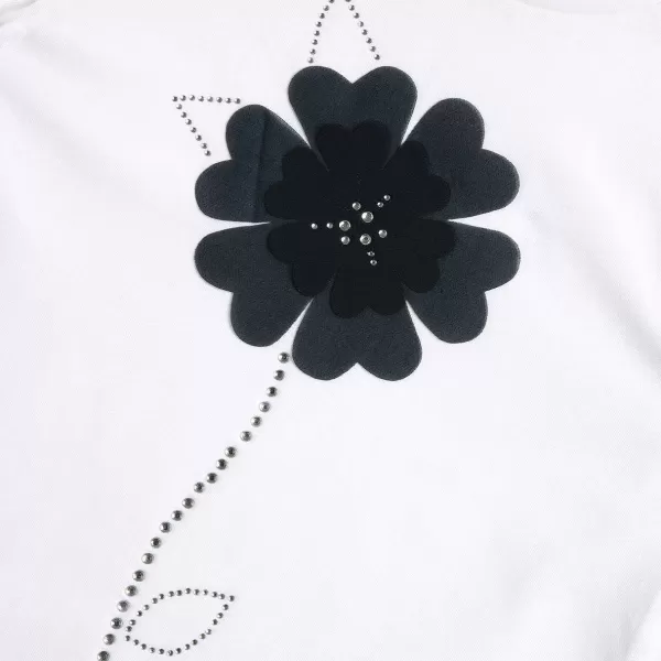 Discount Chicco T-Shirt Com Apliques De Flores