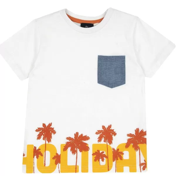 Shop Chicco T-Shirt Com Bolso Branco