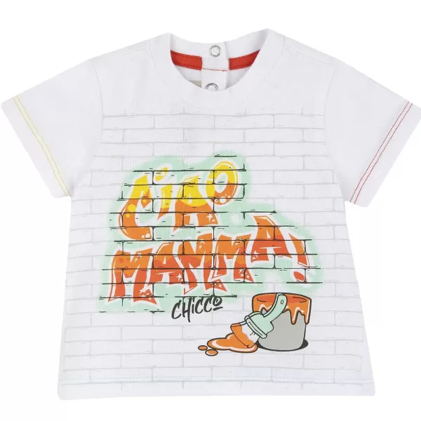 Best Sale Chicco T-Shirt Com Estampagem Ciao Mamma