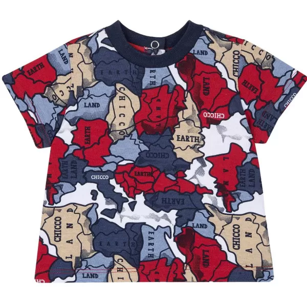 Best Chicco T-Shirt Com Estampagem Geogr Fica