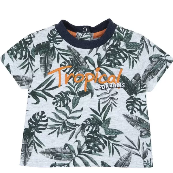 Cheap Chicco T-Shirt Com Estampagem Tropical