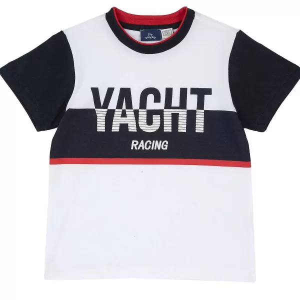 Sale Chicco T-Shirt Com Estampagem Yacht