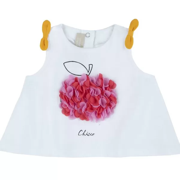 New Chicco T-Shirt Com La Os - Algod O Sustent Vel